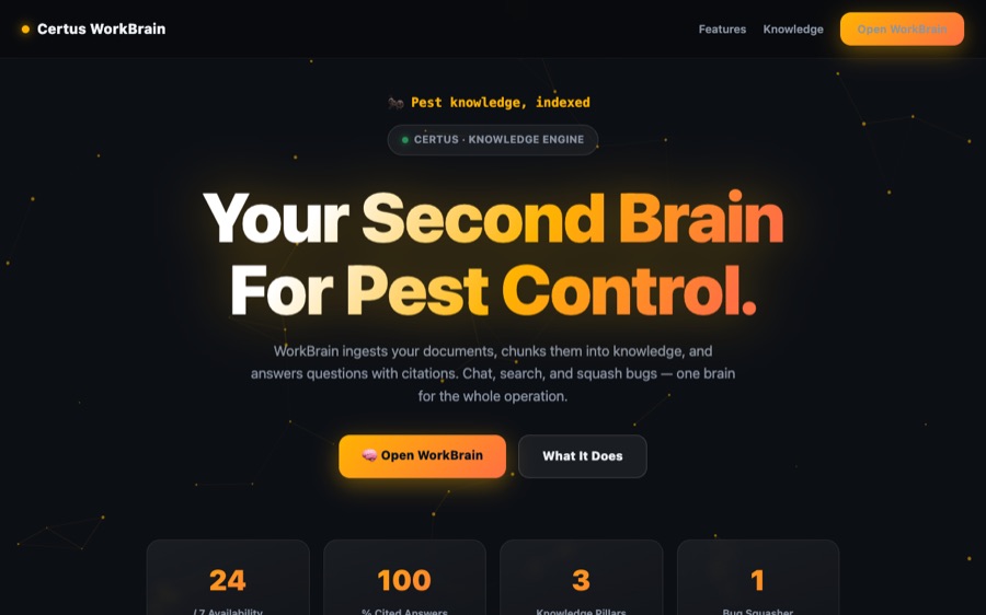 Certus WorkBrain screenshot